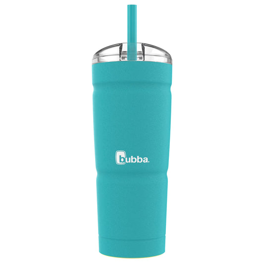 bubba Envy S Tumbler, 24 oz (709 ml), Insulated Stainless Steel Water Bottle with Straw Lid, Scuba